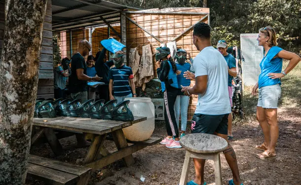 PaintBall in the nature of Anses d'Arlet