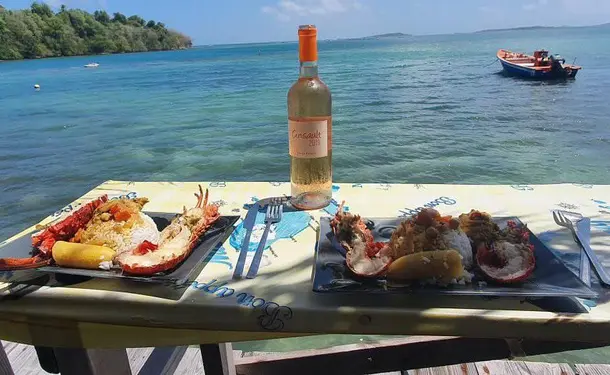 Journée complète à la découverte des îlets du François (avec langouste)