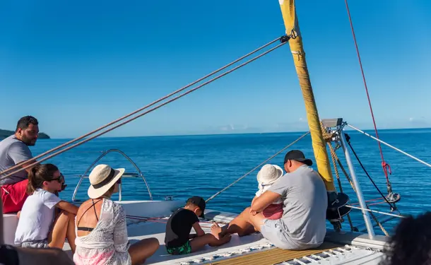 Journée catamaran au nord de l'île avec les dauphins