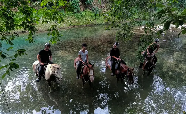 Cheval & rivière pour une balade enchantée
