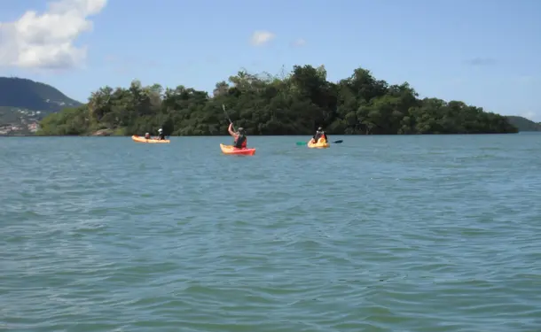 Kayak trip to ilet Chancel, the iguana island