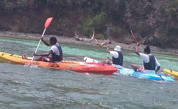 Kayak trip to ilet Chancel, the iguana island