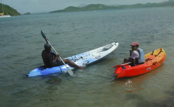 Kayak trip to ilet Chancel, the iguana island