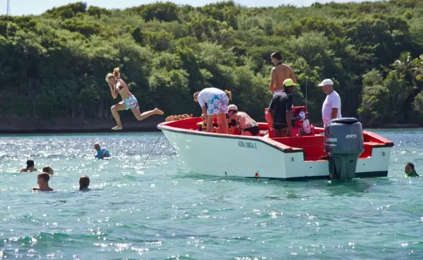 Full day boat trip on the east coast of the island