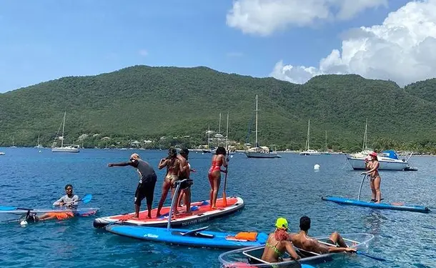 Découverte des criques insolites de Grande anse en paddle !