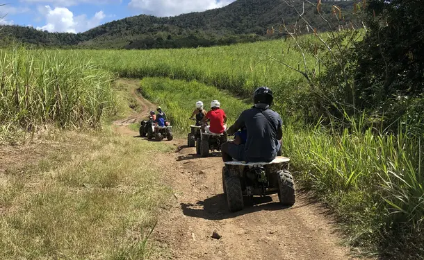 Tropical quad adventure off the beaten track