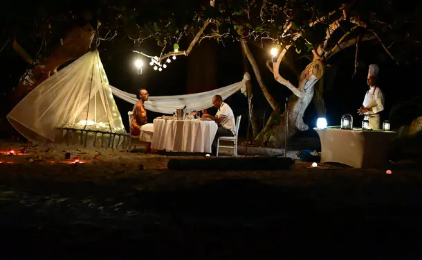 Exceptional dinner in the moonlight