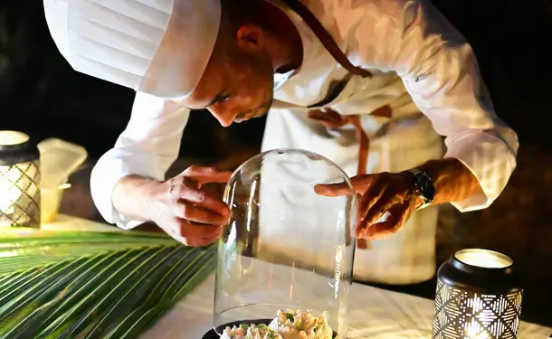 Exceptional dinner in the moonlight