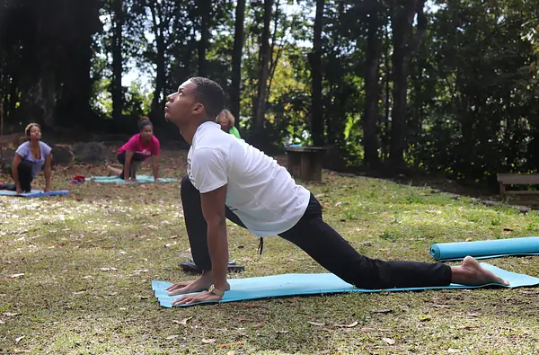 Dynamic outdoor yoga