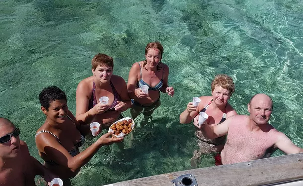 Half day in the white bottoms of Le François