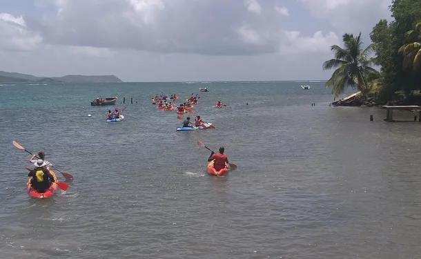 Kayak trip to ilet Chancel, the iguana island
