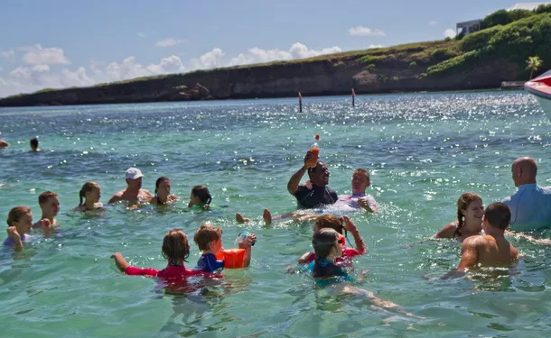 Full day boat trip on the east coast of the island