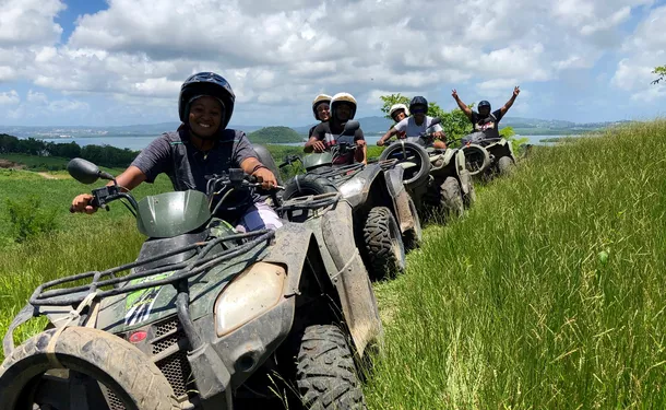 Tropical quad adventure off the beaten track