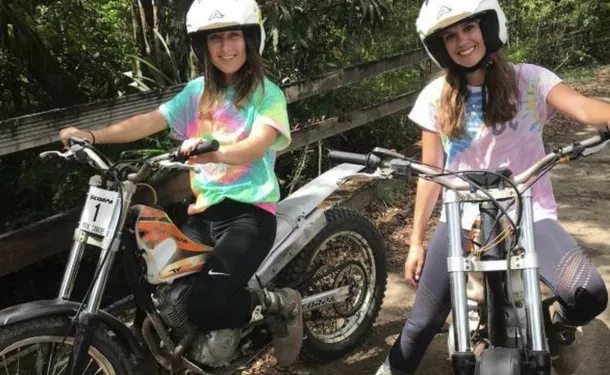 Tropical adventure on a motorcycle trial off the beaten track