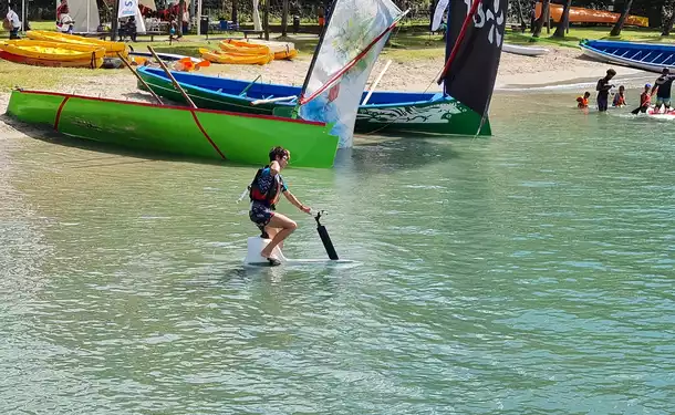 Initiation et balade en vélo électrique sur foil