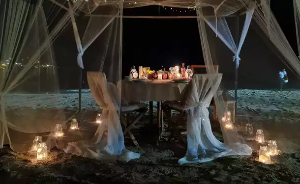 Exceptional moonlight dinner (chef & table service)