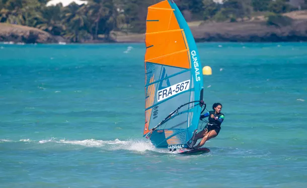 Windsurfing in the bay of Vauclin