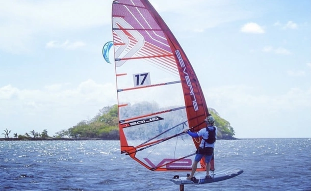 Windsurfing in the south of Martinique