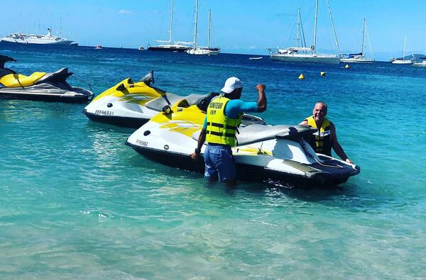 Baptême de jetski à l'Anse Mitan