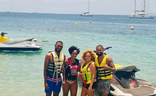 The Diamond Rock and its surroundings by jet ski